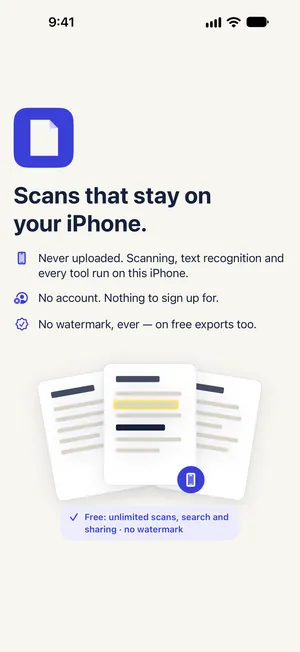 Paperkeep app screen