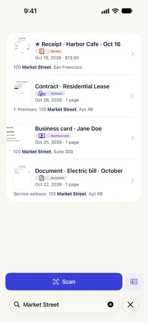Paperkeep app screen
